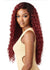 Kayreena 360 Lace 13x6 Frontal Human Hair Blend Long Curly Wig Outre UK - Left